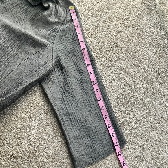 EILEEN FISHER Silk Cotton Open Cardigan Blazer Jacket Size Large - Picture 6 of 6